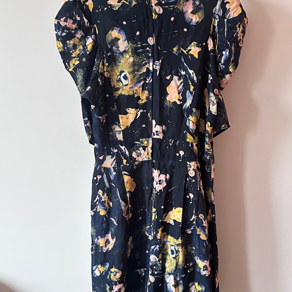 American Vintage Abstract Puff Sleeve Dress